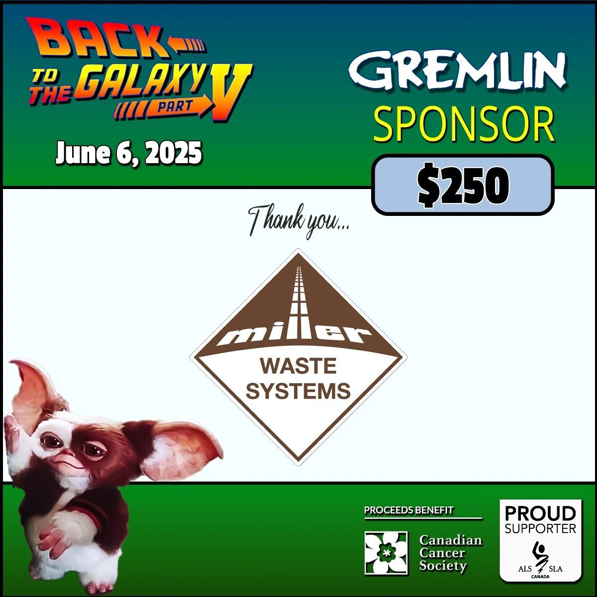 Gremlin sponsor: Miller Waste Systems